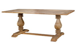 Giner y Colomer Mesa de Comedor 8 Plazas Madera de Mango Natural 200 cm